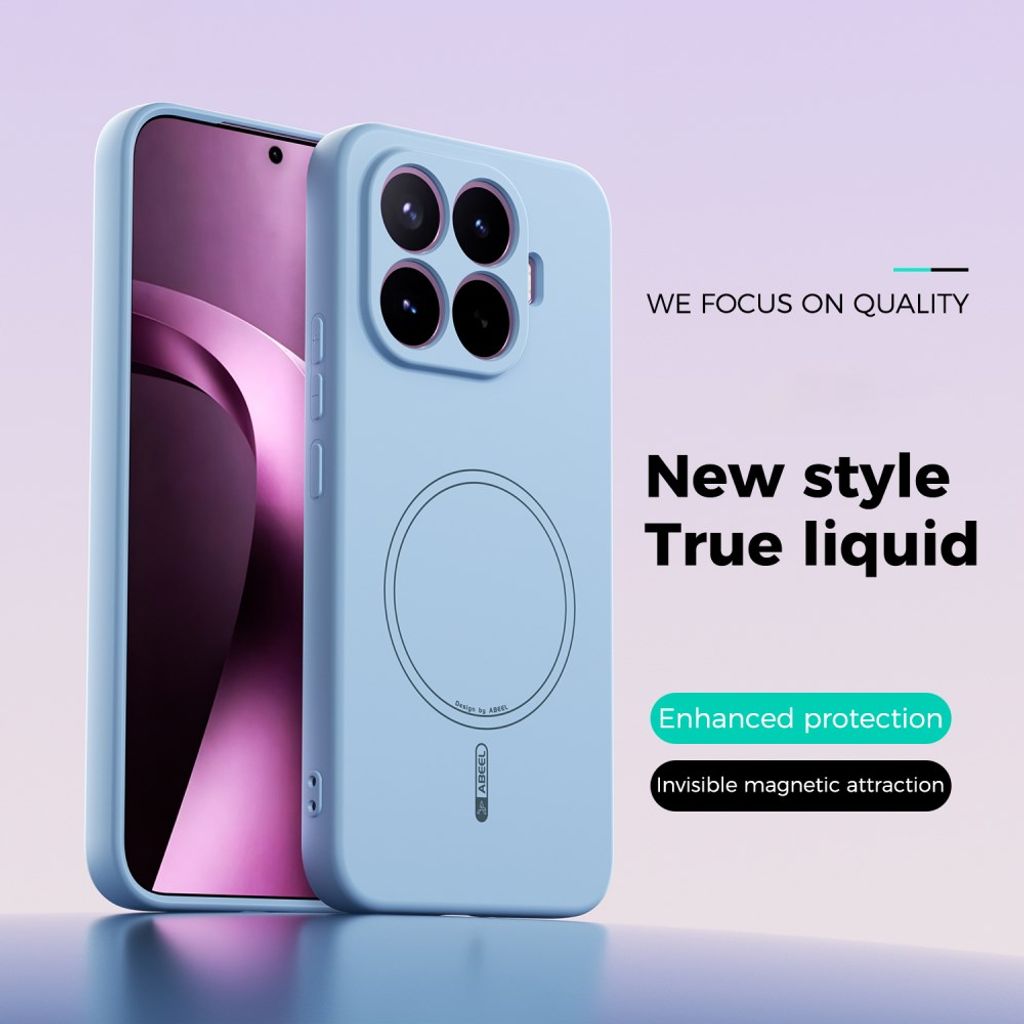 ABEEL Xiaomi 17T Pro Kuori Silikoni MagSafe Vaaleansininen