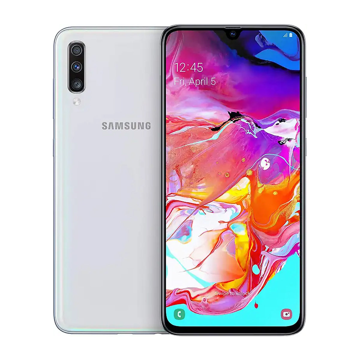 Käytetty Samsung Galaxy A70 128GB Valkoinen – Käytetty kunto