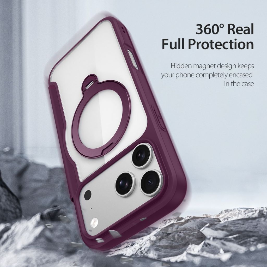 Dux Ducis iPhone 17 Pro Max/18 Pro Max Kotelo Skin X Pro Series Kickstand MagSafe Punainen