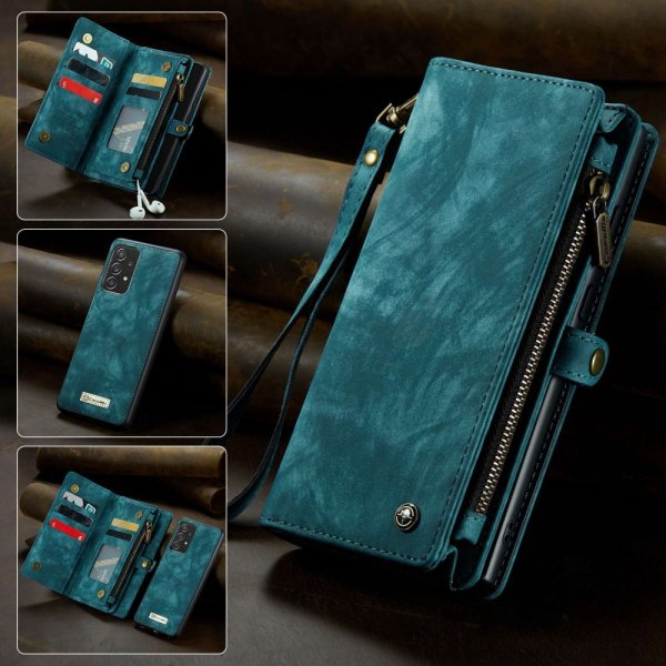 CaseMe Samsung Galaxy A52/A52s 5G 008 Series irrotettava kuori, Petrol