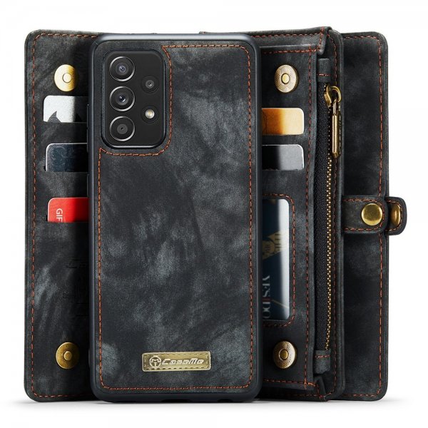 CaseMe Samsung Galaxy A32 5G -suojakotelo 008 Series, irrotettava kuori, musta