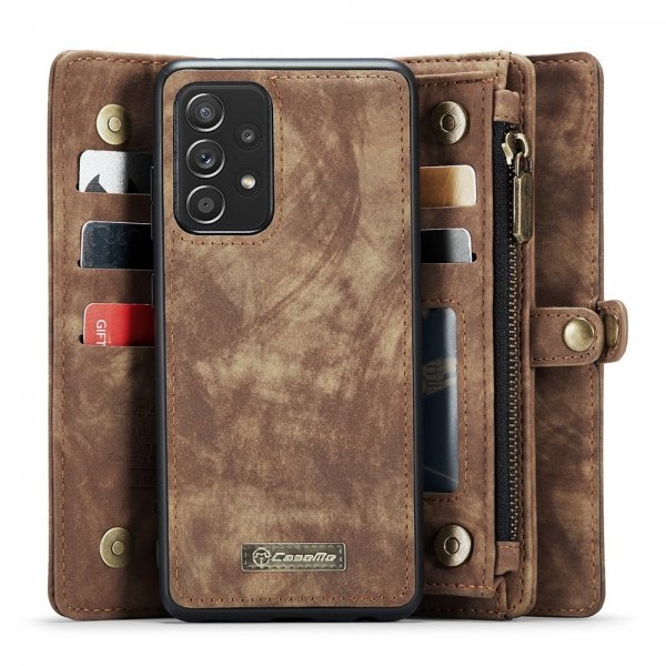 CaseMe Samsung Galaxy A53 5G Kotelo 008 Series Irrotettava Kuori Ruskea
