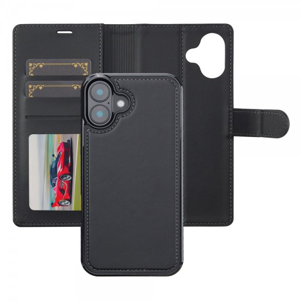 Nordic Covers iPhone 17 -kotelo irrotettavalla MagSafe-kuorella, Raven Black
