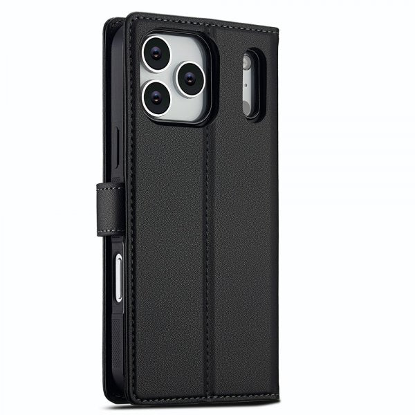 Nordic Covers iPhone 17 Pro Max -kotelo irrotettavalla MagSafe-kuorella, Raven Black