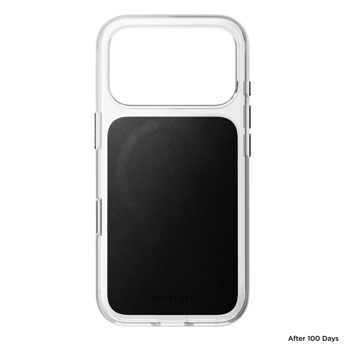 Nomad iPhone 17 Pro/iPhone 18 Pro Kuori kirkas nahkakuori Musta