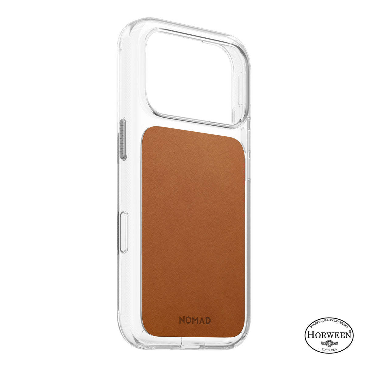 Nomad iPhone 17 Pro/iPhone 18 Pro Kuori kirkas nahkakotelo Saddle