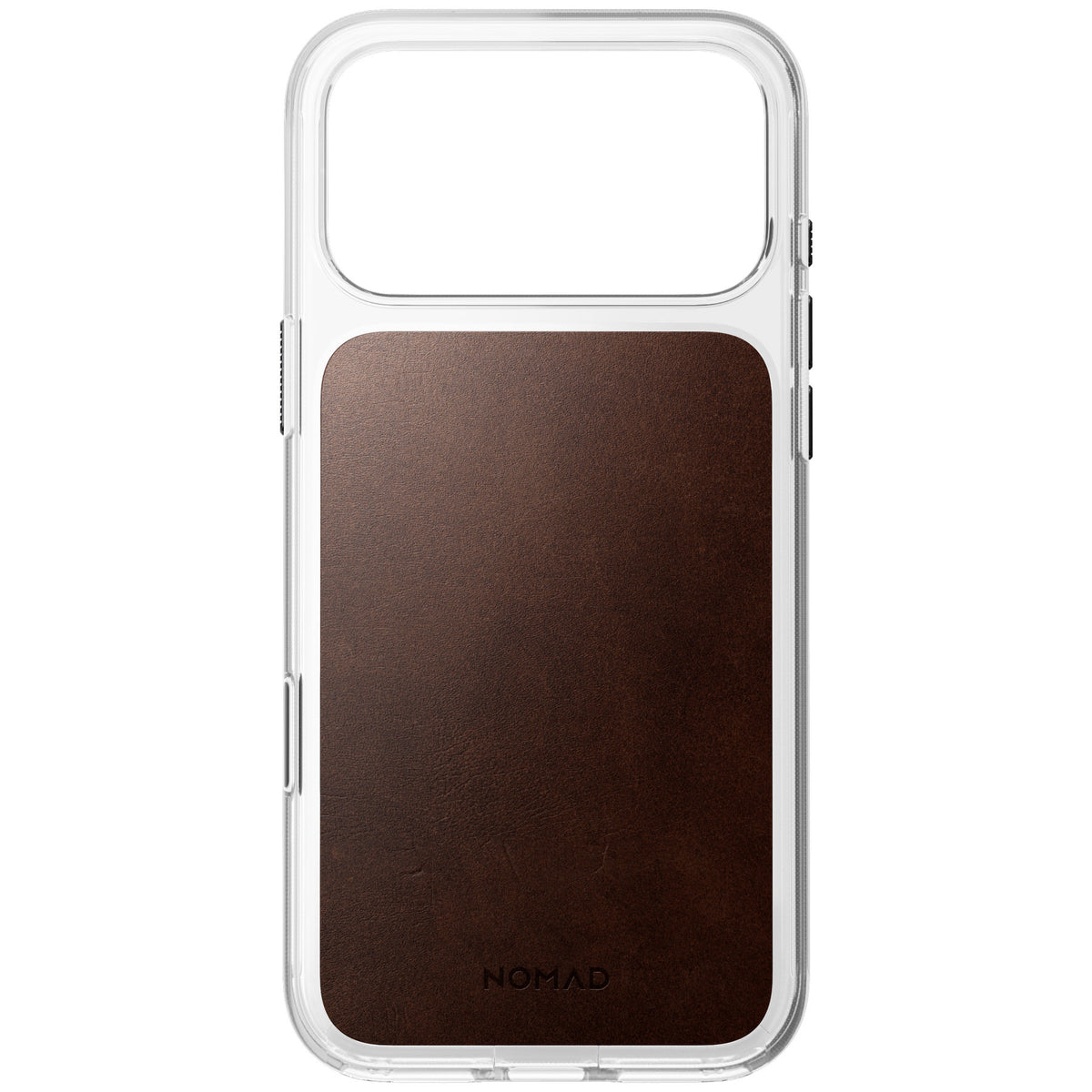 Nomad iPhone 17 Pro Max/iPhone 18 Pro Max Kuori kirkas nahkakuori Rustic Brown