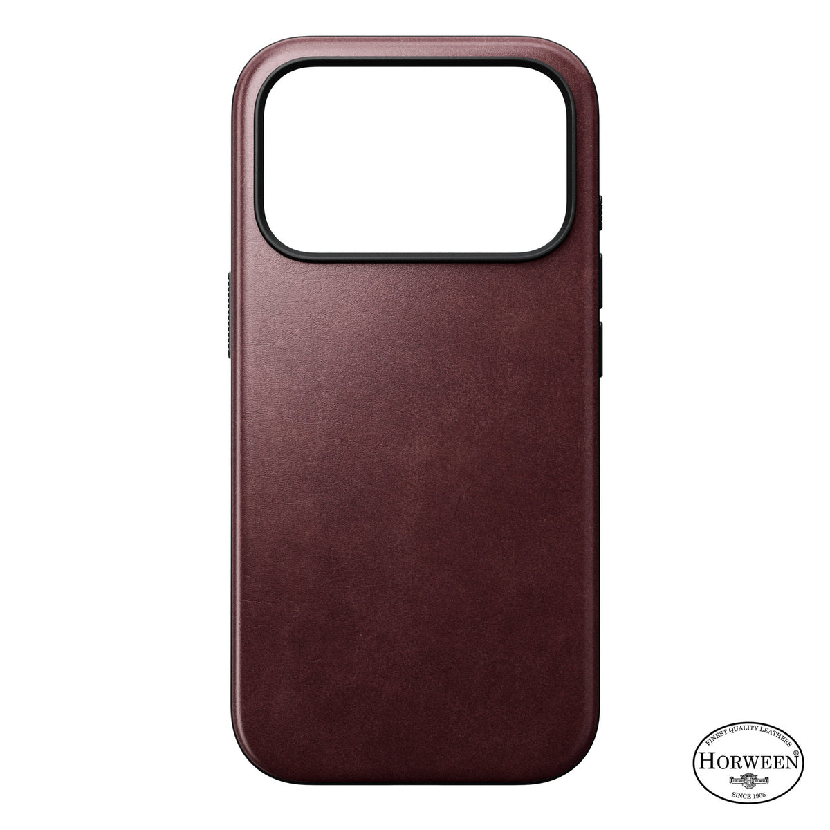 Nomad iPhone 17 Pro/iPhone 18 Pro Kuori Modern Leather Case Horween Burgundy