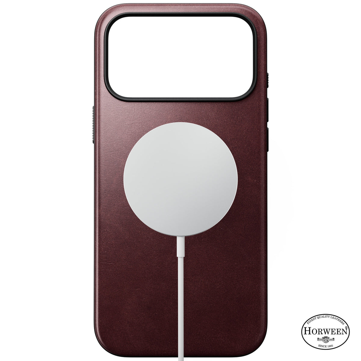 Nomad iPhone 17 Pro Max/iPhone 18 Pro Max Kuori Modern Leather Case Horween Burgundy