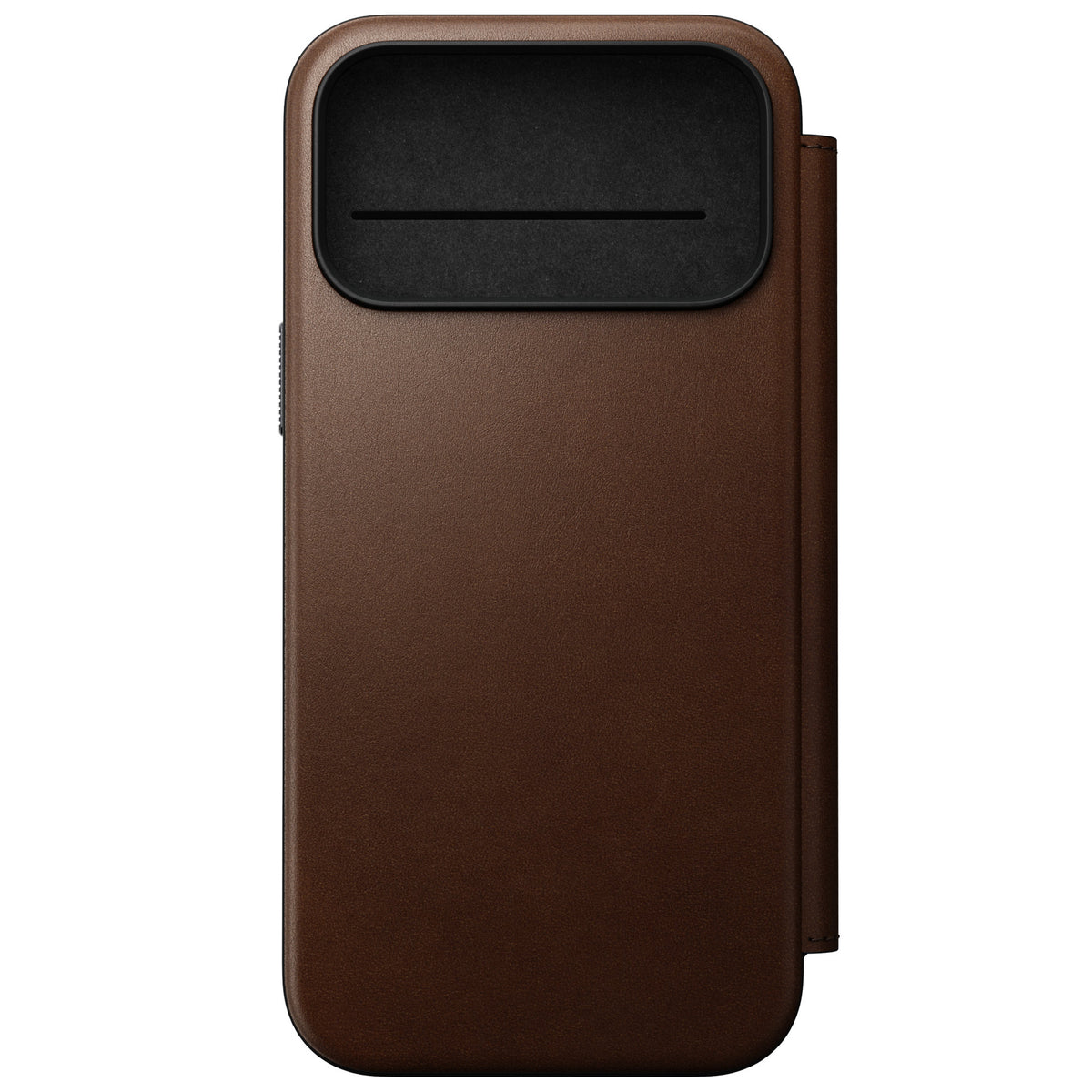 Nomad iPhone 17 Pro Max/iPhone 18 Pro Max Kotelo Modern Leather Folio Ruskea