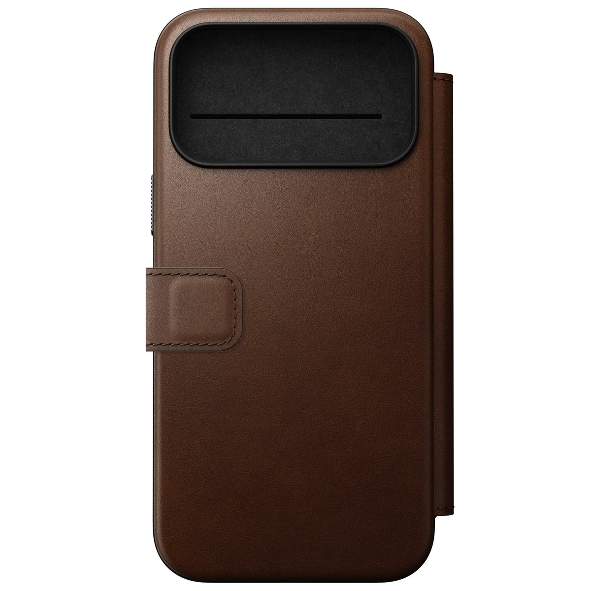 Nomad iPhone 17 Pro Max/iPhone 18 Pro Max Kotelo Modern Leather Folio Ruskea