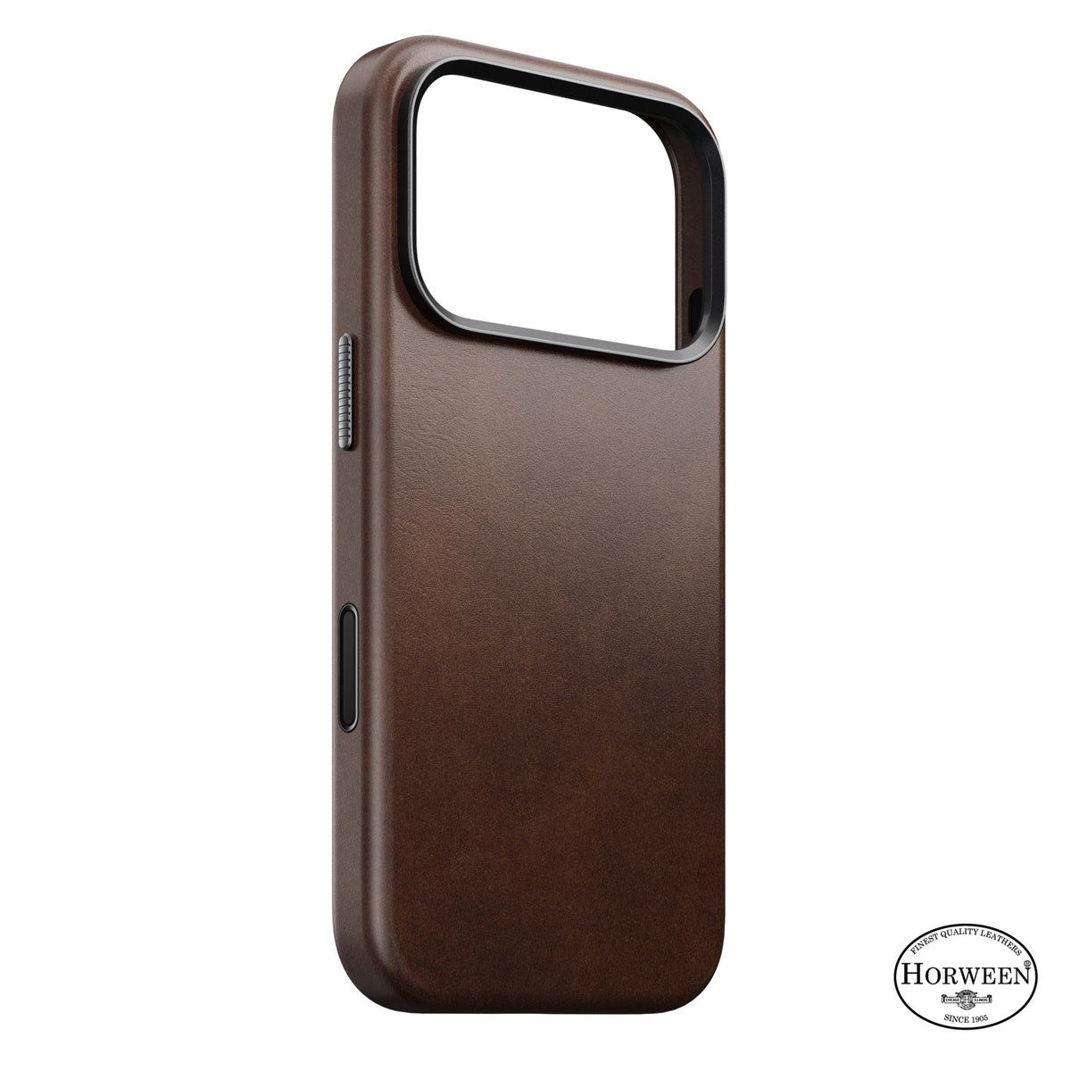 Nomad iPhone 17 Pro/iPhone 18 Pro -kuori Traditional Leather Case Horween Rustic Brown