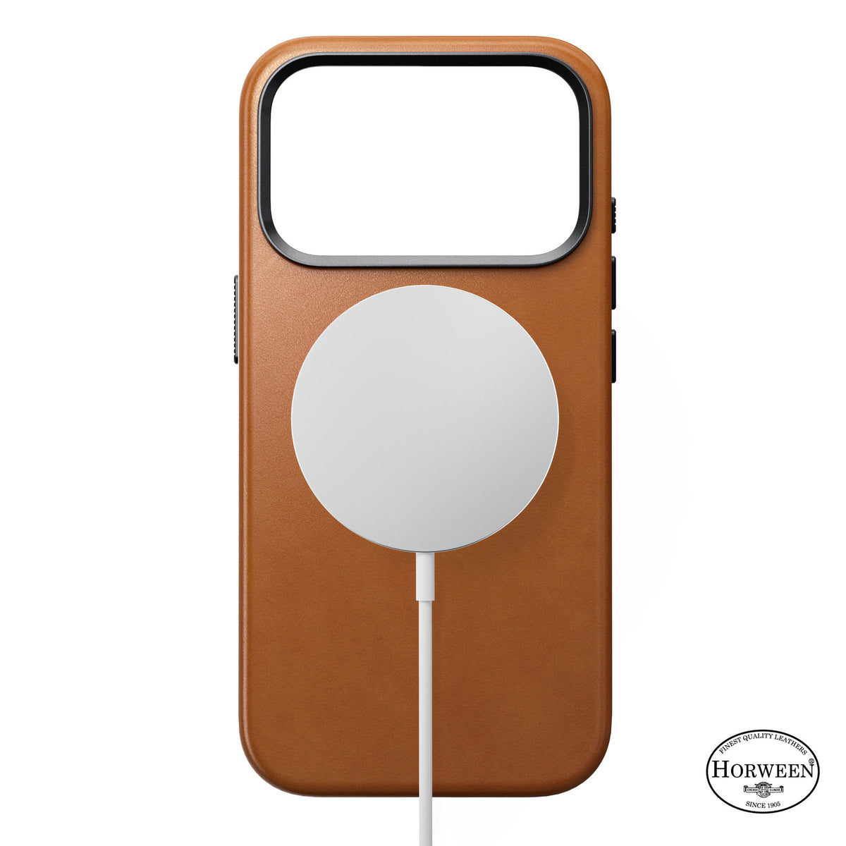 Nomad iPhone 17 Pro/iPhone 18 Pro -kuori Traditional Leather Case Horween Saddle