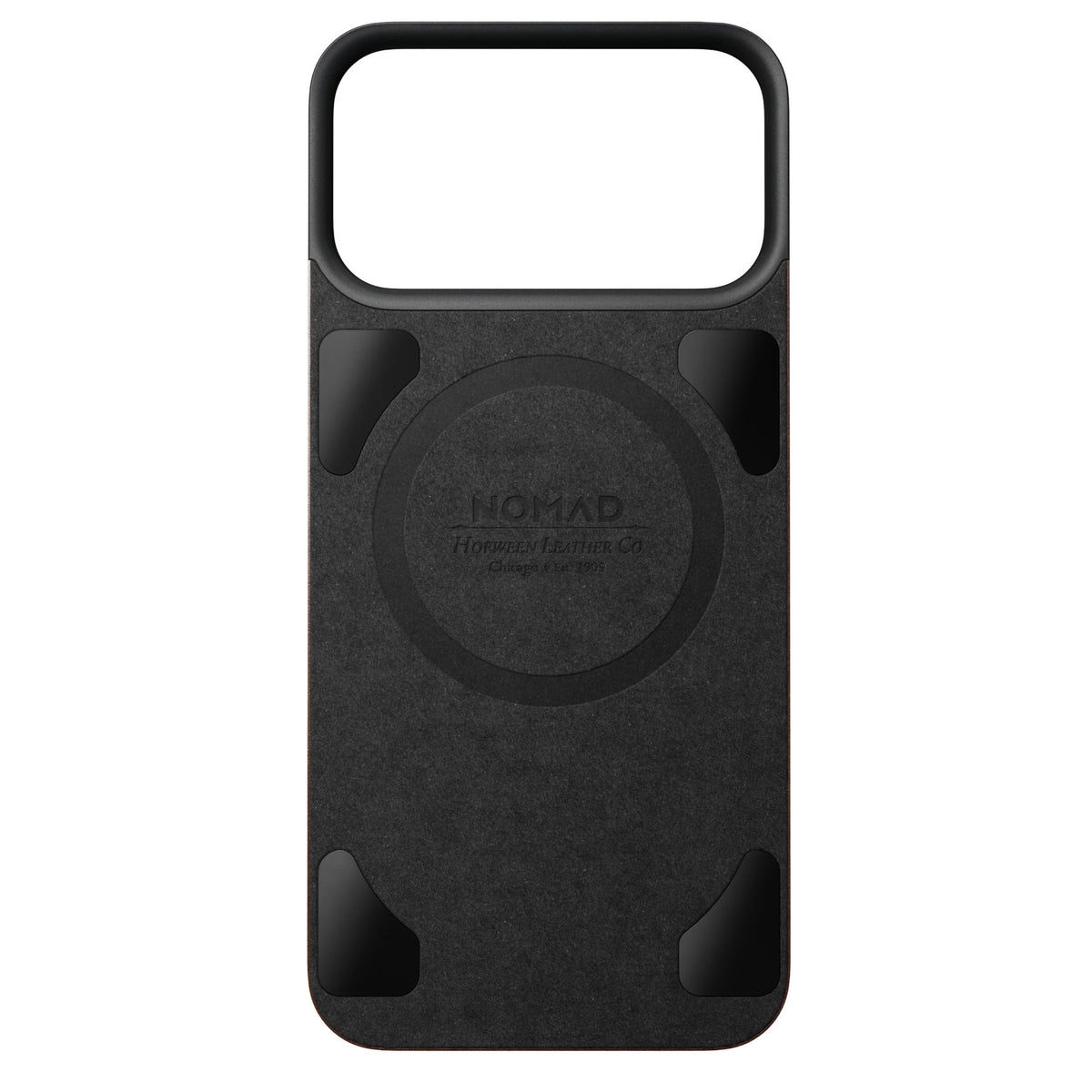 Nomad iPhone 17 Pro Max/iPhone 18 Pro Max Kuori Mag-nahkainen takaosa Rustic Brown