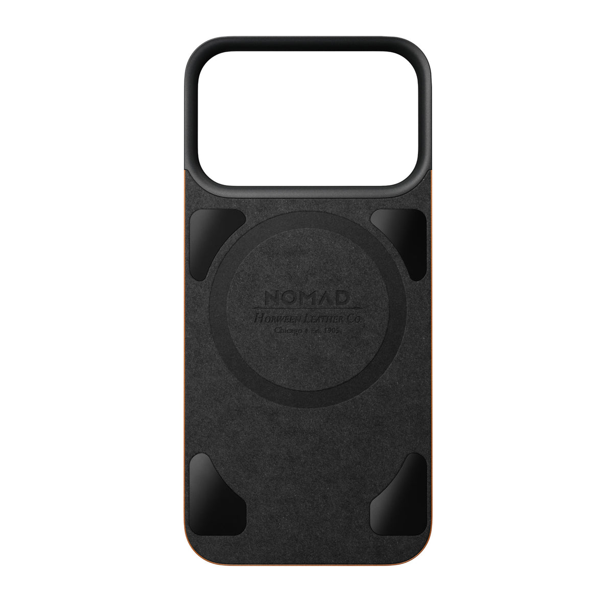 Nomad iPhone 17 Pro/iPhone 18 Pro Kuori Mag Leather Back Saddle