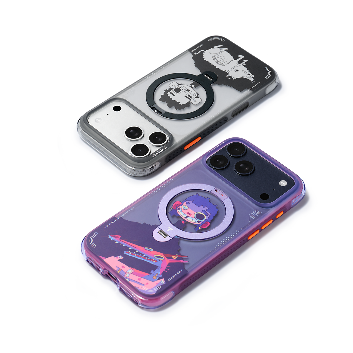 Torras iPhone 17 Pro Kuori Ostand Q3 Air Gawx Neon Night Muse