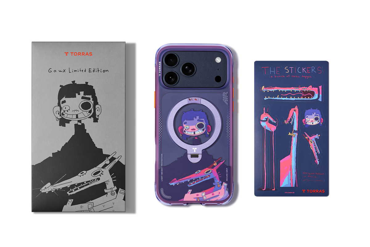 Torras iPhone 17 Pro Kuori Ostand Q3 Air Gawx Neon Night Muse