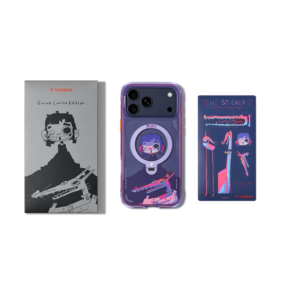 Torras iPhone 17 Pro Kuori Ostand Q3 Air Gawx Neon Night Muse