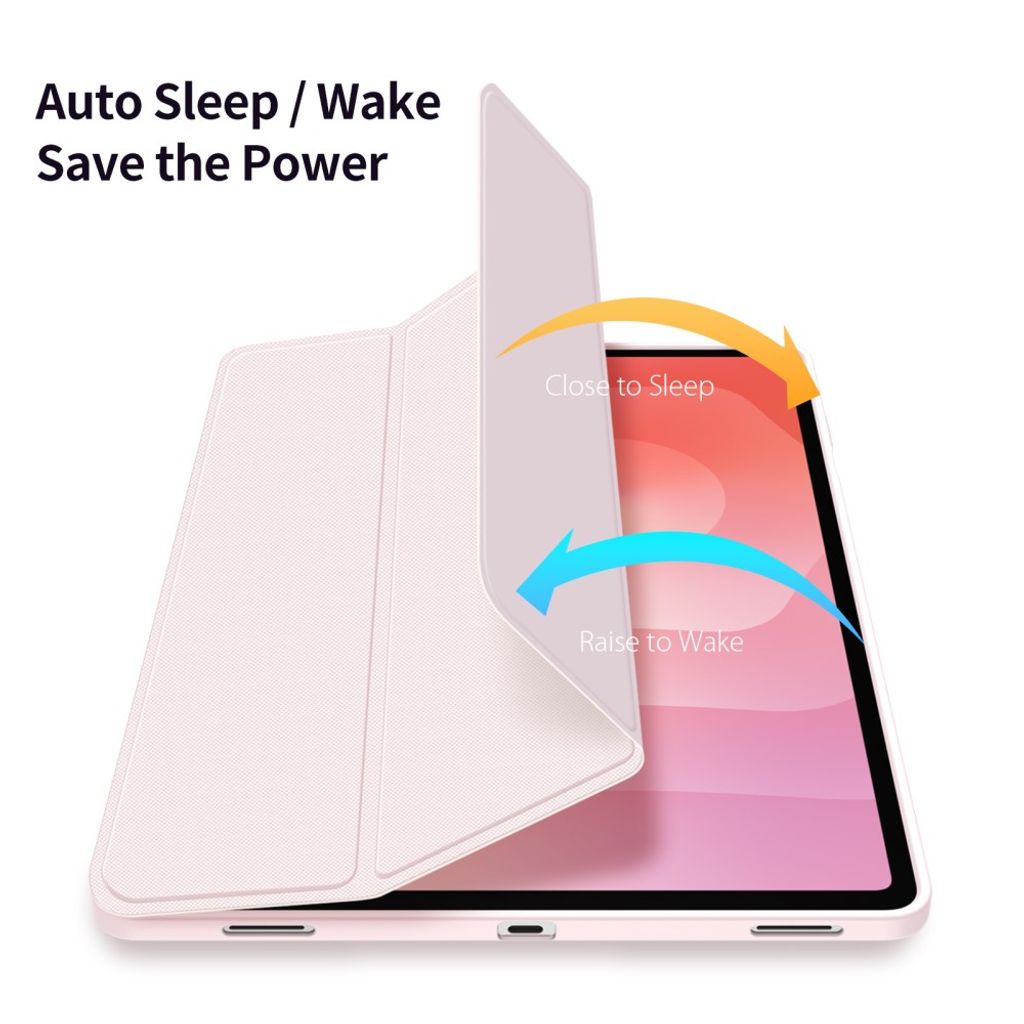 Dux Ducis Samsung Galaxy Tab S12 Plus Kotelo TOBY Series Vaaleanpunainen