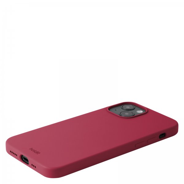 holdit iPhone 15 Plus -silikonikuori, Red Velvet