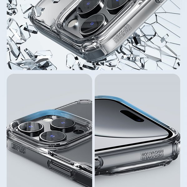 Nillkin iPhone 16 -suojakuori Nature Pro Series MagSafe, läpinäkyvä