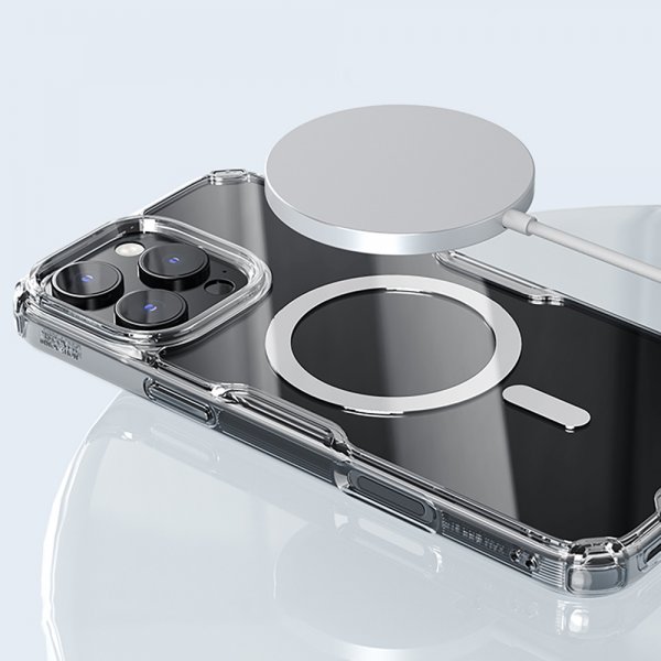 Nillkin iPhone 16 Pro -kuori Nature Pro Series MagSafe Läpinäkyvä