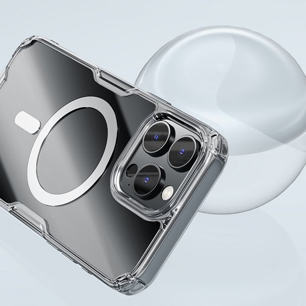 Nillkin iPhone 16 Pro -kuori Nature Pro Series MagSafe Läpinäkyvä