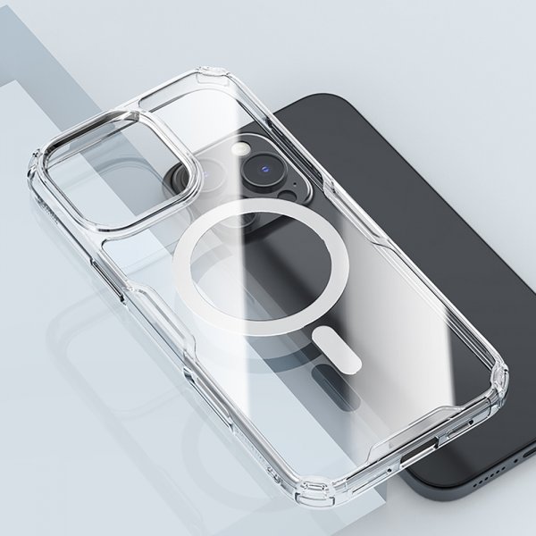 Nillkin iPhone 16 Pro -kuori Nature Pro Series MagSafe Läpinäkyvä