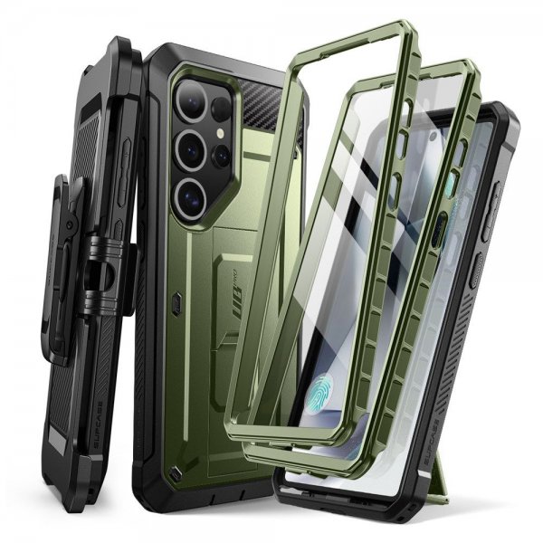 Supcase Samsung Galaxy S25 Ultra -kuori UB Pro Vihreä