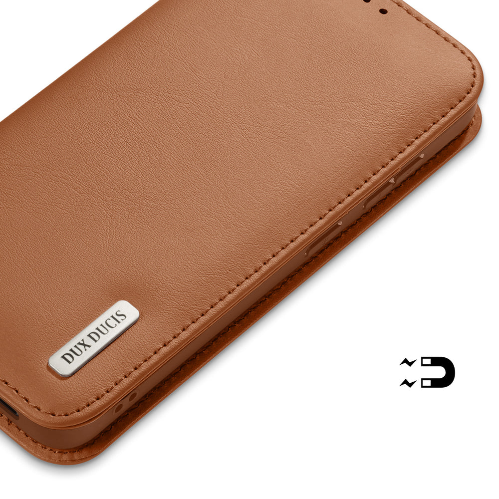 Dux Ducis Samsung Galaxy S25 Edge Kotelo Hivo Series Ruskea