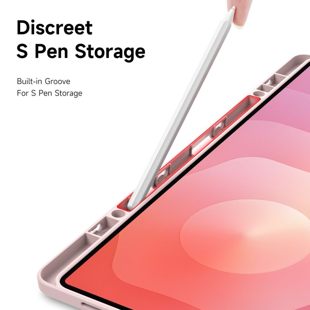 Dux Ducis Samsung Galaxy Tab S11 Ultra/S12 Ultra Kotelo Magi Series Vaaleanpunainen