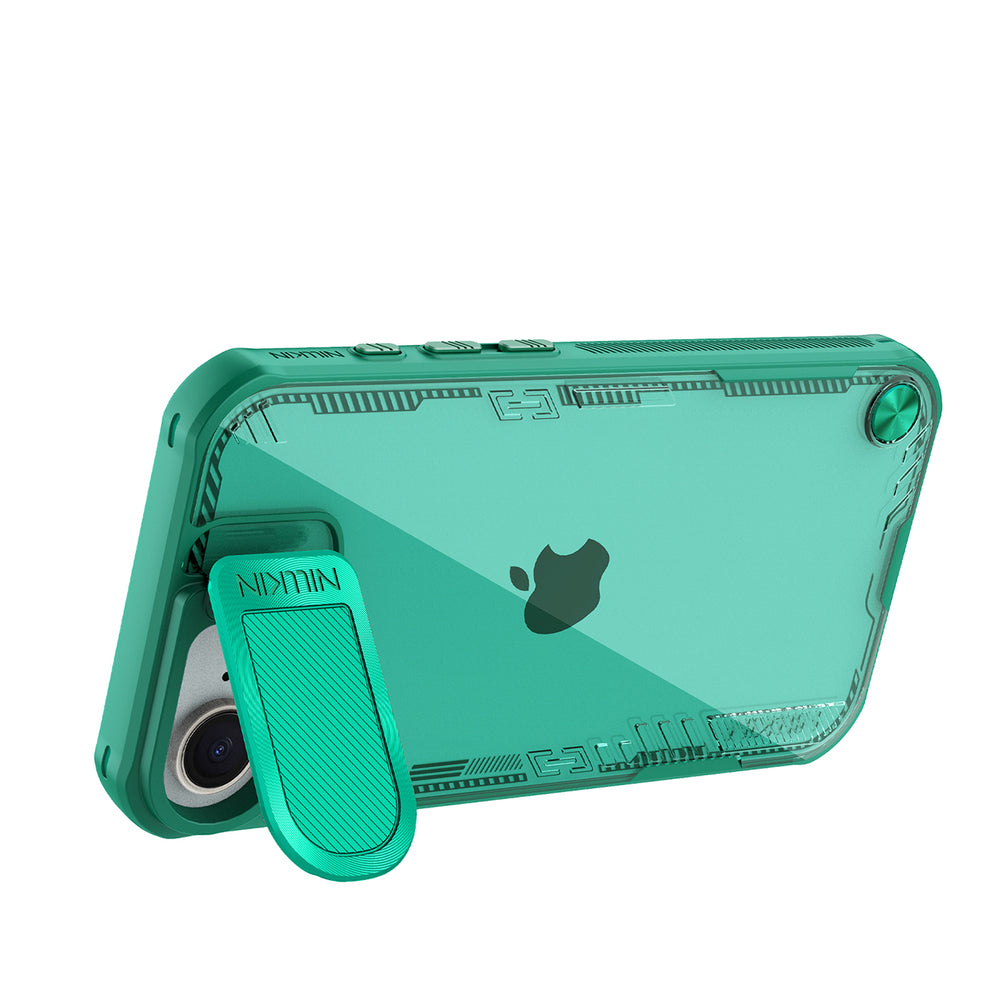 Nillkin iPhone 16e/iPhone 17e Kuori Iceblade Prop Vihreä