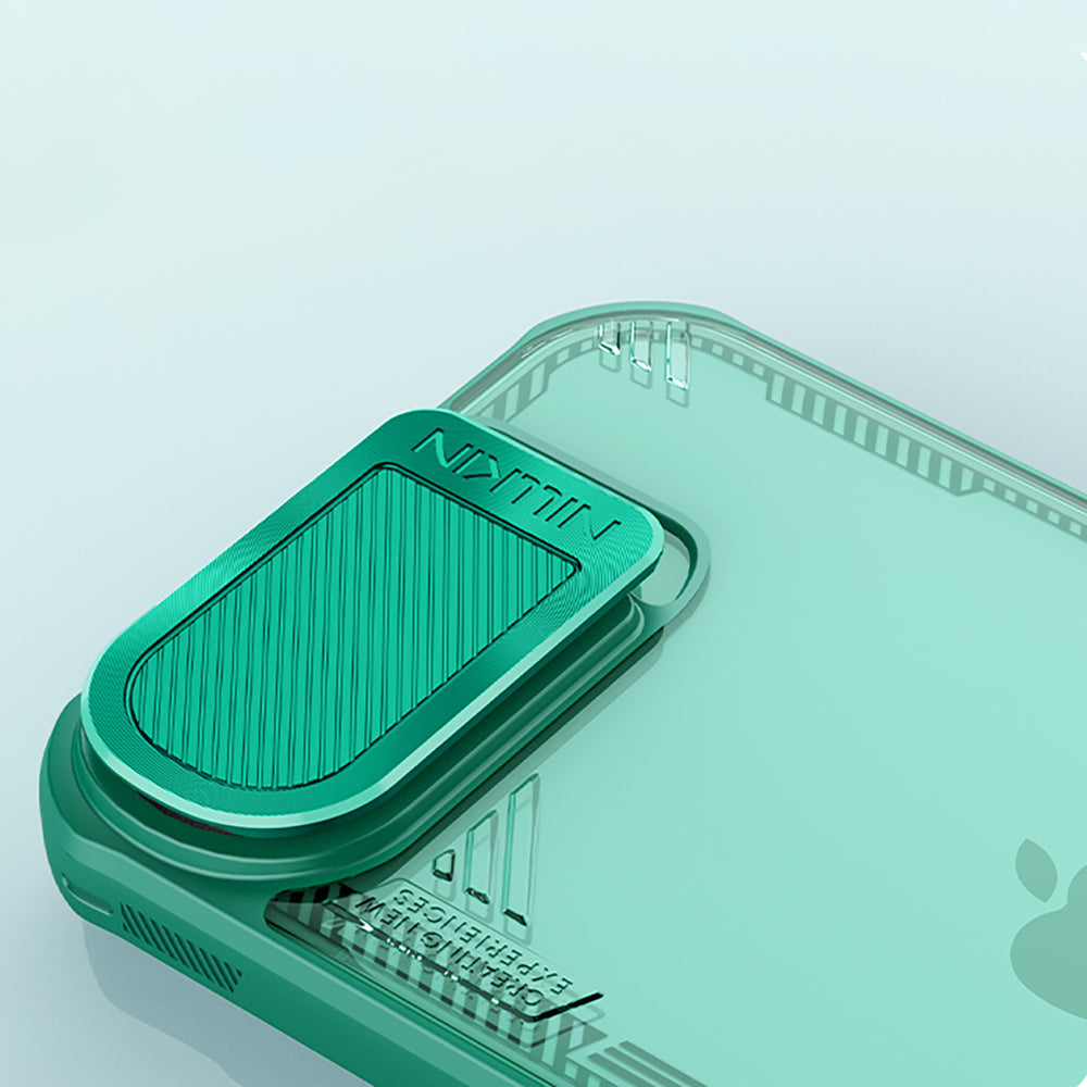 Nillkin iPhone 16e/iPhone 17e Kuori Iceblade Prop Vihreä