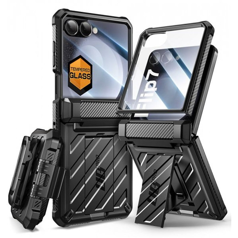 Supcase Samsung Galaxy Z Flip 7 Kuori UB Pro Musta