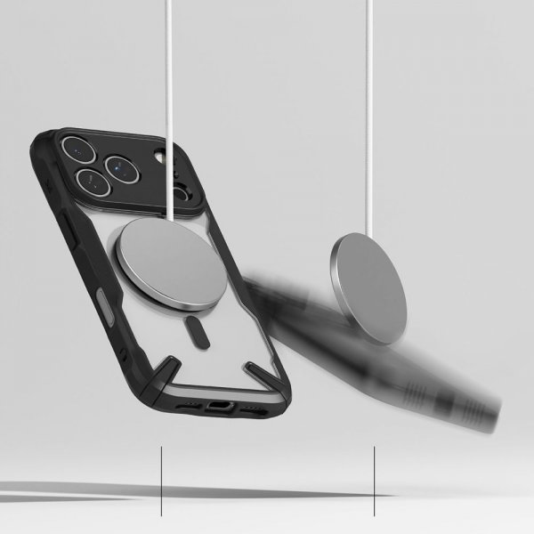 Ringke iPhone 17 Pro Max -kuori Fusion X Magnetic, musta