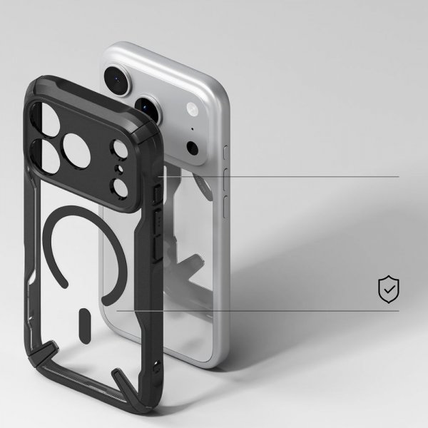 Ringke iPhone 17 Pro -suojakuori Fusion X Magnetic, musta