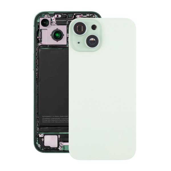 iPhone 15 Plus Takalasi magneetilla ja kameralinssillä - Vihreä