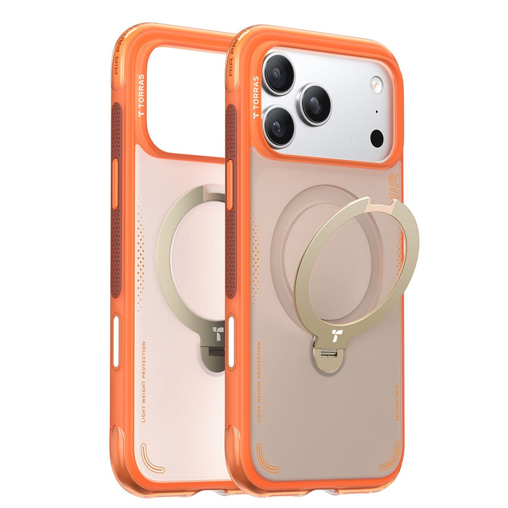Torras iPhone 17 Pro Kuori Ostand Q3 Air Energy Oranssi