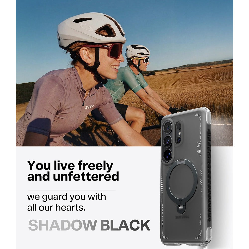 Torras Samsung Galaxy S26 Ultra Kuori Ostand Q3 Air Shadow Black