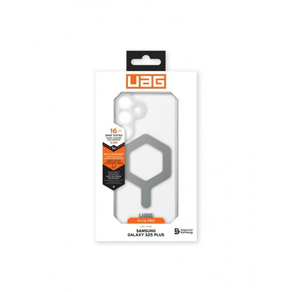 Urban Armor Gear (UAG) Samsung Galaxy S25 Plus -suojakuori Plyo Pro MagSafe Ice/Silver