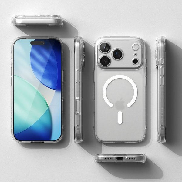 Ringke iPhone 17 Pro Suojakuori Fusion Magnetic Matta Läpinäkyvä