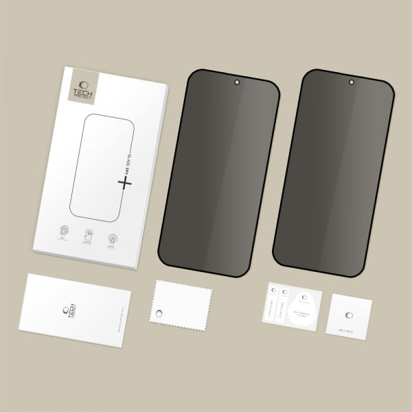 Tech-Protect Xiaomi 15T/15T Pro Näytönsuoja Lasi Spy+ 2-pakkaus
