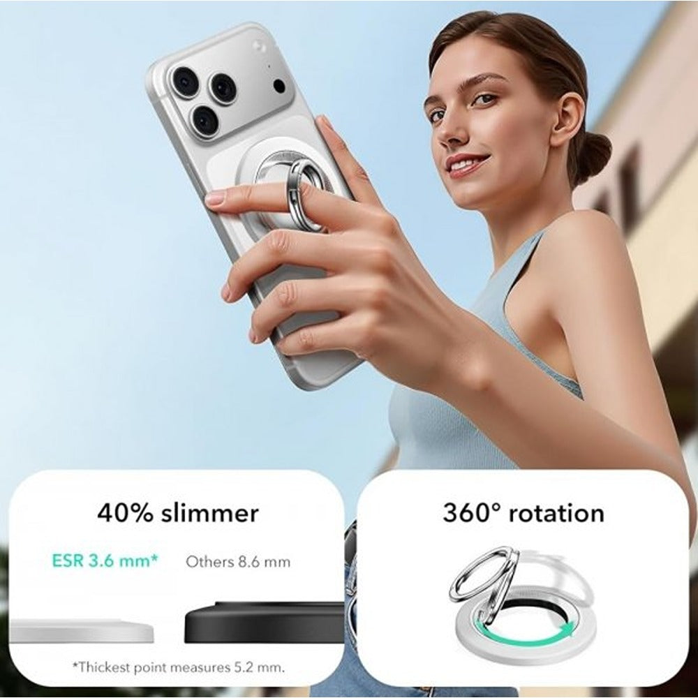 ESR MagSafe Mobiilisormus HaloLock Puhelinteline Valkoinen