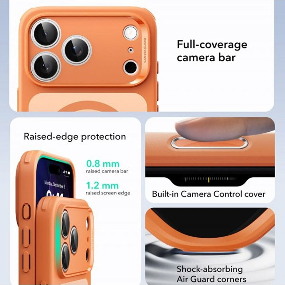 ESR iPhone 17 Pro Max -kuori Classic Hybrid MagSafe, oranssi