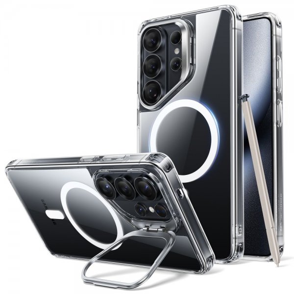 ESR Samsung Galaxy S26 Ultra Kuori Classic Hybrid Jalusta MagSafe Läpinäkyvä