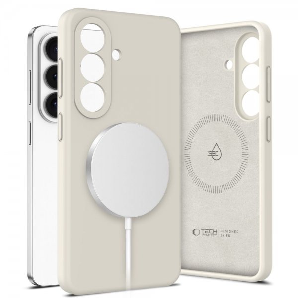 Tech-Protect Samsung Galaxy S26 Plus Kuori Silikoni MagSafe Beige