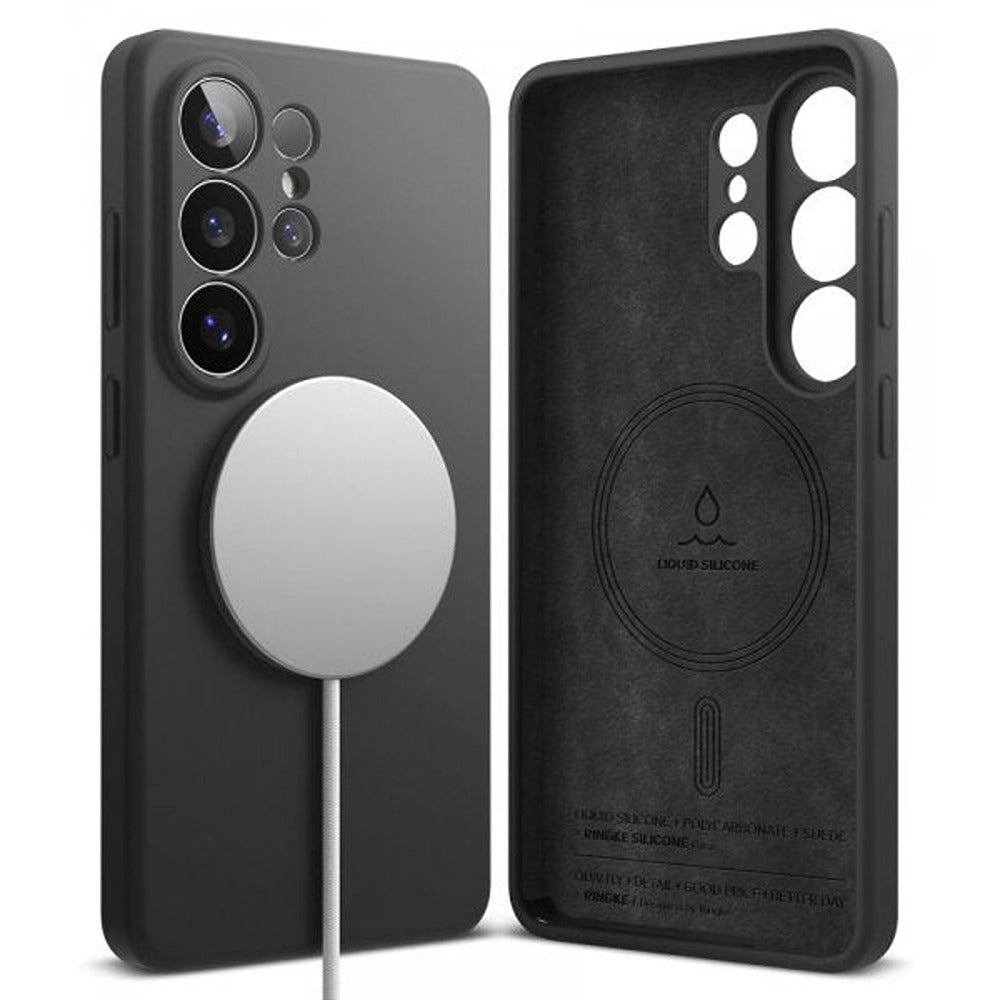 Ringke Samsung Galaxy S26 Ultra Silicone Magnetic -suojakuori, musta