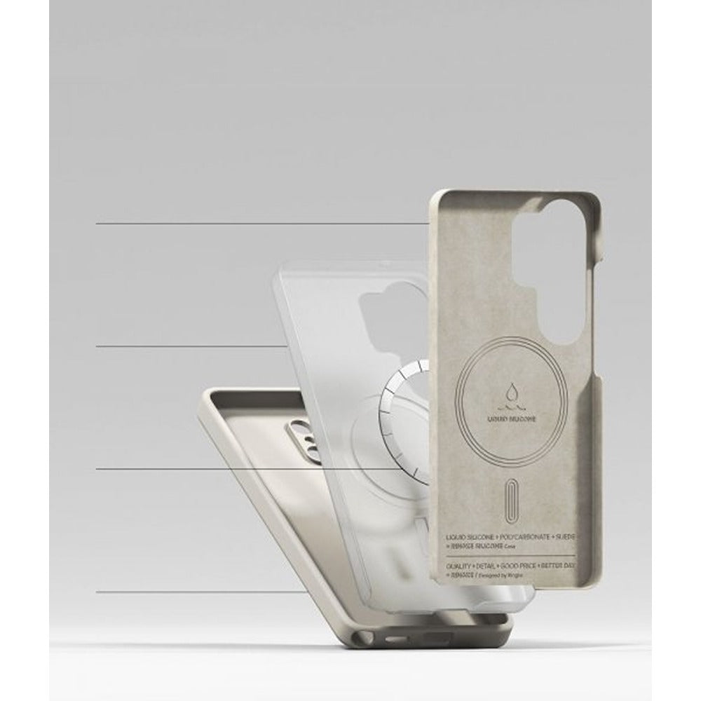 Ringke Samsung Galaxy S26 Ultra Kuori Silikoni Magneettinen Beige