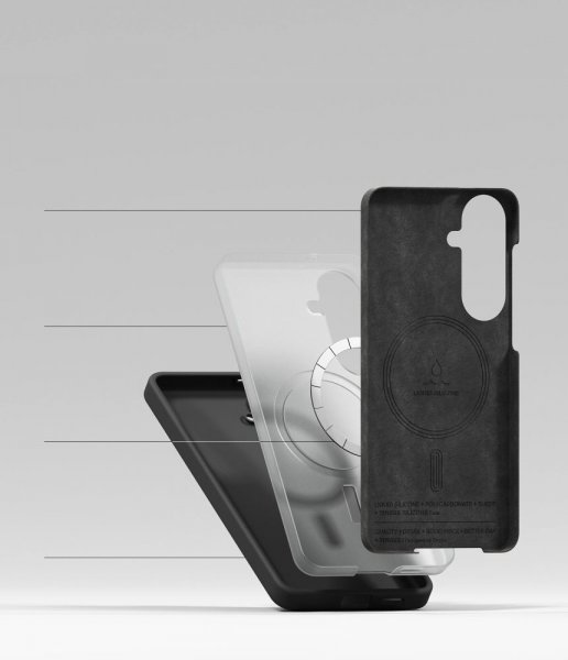 Ringke Samsung Galaxy S26 Plus Kuori Silicone Magnetic Musta