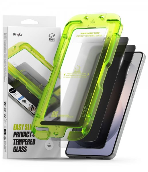 Ringke Samsung Galaxy S26 Näytönsuoja Easy Slide Privacy 2 kpl